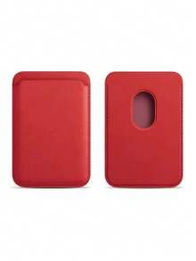 1pc Magnetic PU Leather Card Holder Case, Compatible With IPhone 16/15/14/13/12 Pro Max - Ultra Slim MagSafe Wallet Phone Case With Faux Leather Lining And Credit Card Slots - Adhesive European Style Phone Wallet Accessory