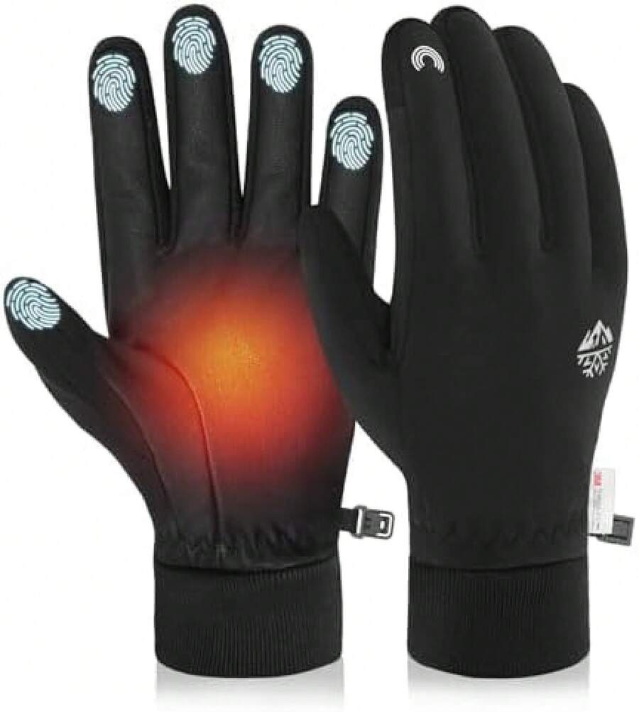RIGWARL - Guantes de Invierno para Hombres y Mujeres - 118 Invierno Negro - Ver 1