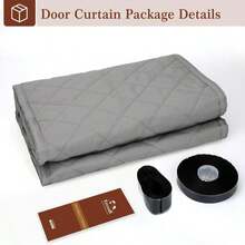 Yotache Magnetic Thermal Insulated Door Curtain Fits 32" X 80" Doors, Weatherproof Oxford &Amp; Cotton Fiber Fill, Windproof Insulation Cover To Keep Warm In Winter, Gray - Phù hợp với cửa có kích thước 36x78. - Xem 9