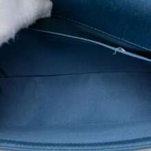 CHANEL Authenticated  PRE-OWNED Old Medium Pleated Denim Boy Flap Bag - 藍色 - 查看 4