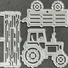 1pc Autumn Farm-Themed Metal Cutting Die Stencil For Paper Card Making, Scrapbooking, DIY Cards, Photo Album Craft Decorations - Silver - View 4