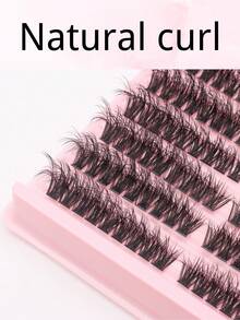 180PCS Individual Lash Clusters, 80D Fluffy Lash Clusters, Russian Volume Lash Clusters, Cat Eye DIY Eyelashes, D Curl 0.31–0.63 Inch Mixed Length, Thick & Wispy Faux Mink Individual Lashes, Reusable Cluster Lash Extensions For Daily Makeup, Party, Wedding, Travel, Christmas, Halloween, New Year's, Beauty & Health, Festive Glam Beauty