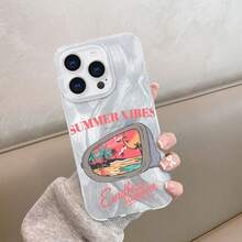 Basic Phone Cases - IMD Feather Shell (Half-layer) Summer Vibes White - View 3