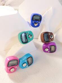 1 pieza/5 piezas/10 piezas/12 piezas Contador de oraciones musulmán, contador portátil de bendición de primavera Ramadán - Multicolor - Ver 5