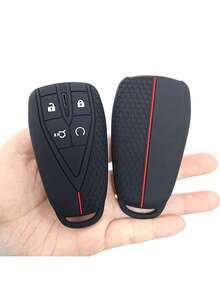 Silicone Key Fob Cover Case For Changan CS75 Plus, CS55 Plus, CS35 Plus, Eado Plus, Unit/Univ, Eado 55, UniK X5, Oushang Car Models - Black - View 1