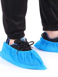 50pcs Thick & Extra Large Disposable Shoe Covers, Striped Shoe Covers, Shoe Dust Covers, Non-Woven Fabric Shoe Sun Protection Covers, Anti-Slip & Wear-Resistant Indoor Home Use, Workshop Non-Woven Shoe Covers, Party Guest Anti-Pollution Shoe Covers, Shoe & Boot Accessories, Bohemian Style, Shoe, Spring Summer Picks, Brides Maid Gifts, Room, Bedroom Decor, Bedroom Decor, Beach, Travel, For Men, For Women, Vacation,Women's Day,Travel Essentials,Wedding Favours,Y2k,Bedroom,Car Accessories Women,Kitchen Decor,Beach,Summer,Vacation,Holiday,Travel Essential,Going Out Tops,Household Items - Multicolor - View 5