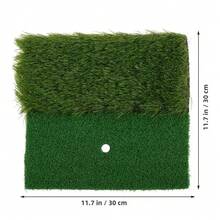 30.0x30.0厘米便携式迷你高尔夫练习垫，短草/长草可选 - 高尔夫草坪垫、挥杆垫、击球垫、人造草坪、高尔夫训练辅助工具、高尔夫配件、耐用尼龙草皮、便于携带、适合初学者、户外活动、运动配件、高尔夫礼品、后院地板游戏、游乐场配件、高尔夫练习用品、运动礼品、男士礼品、女士礼品