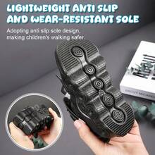 Toddler Girls Shoes Sneakers For Toddler Girls And Boys Aged 3-5, Featuring Breathable, Non-Slip Running Shoes Suitable For All Seasons In Black And White, Sizes 5.5 Toddler To 11 Little Kid. - 黑色 - 查看 7
