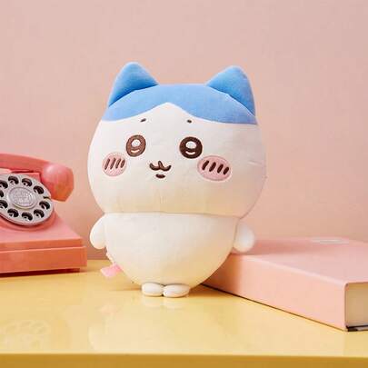 Miniso 8pcs/Set Small Plush Stuffed Animals | Cute Blue Ear Design With Embroidered Details, Soft Fluffy Material, Desktop Decor/Portable Hanging Ornament/Adorable Small Gift (1pc)