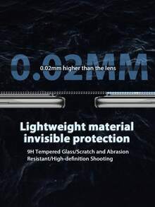 3片装，兼容 17 Pro Max摄像头镜头，高清透明防刮保护膜，兼容 17 Air、17 Pro Max、16、16 Pro、16 Pro Max、15、14、13、12、11，9H硬度，钢化玻璃材质，适用于日常、办公、居家等场景，防水防震防摔防刮。