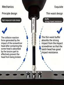 15pcs K5 Anti-Slip Impact-Resistant Threaded Bits Set, Magnetic Screwdriver Bits, Steel Magnetic Anti-Shock Batch Head, Anti-Slip Screwdriver Bits, Hex Shank Cross Drill Bits Screwdriver, Strong Magnetic Tip Screwdriver