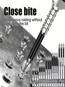 15pcs K5 Anti-Slip Impact-Resistant Threaded Bits Set, Magnetic Screwdriver Bits, Steel Magnetic Anti-Shock Batch Head, Anti-Slip Screwdriver Bits, Hex Shank Cross Drill Bits Screwdriver, Strong Magnetic Tip Screwdriver