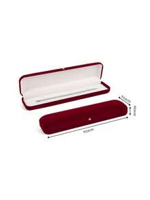 1pc Ring Box, Bracelet Jewelry Box, Necklace Display And Storage Box. - Red - View 10