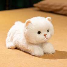 1 con thú nhồi bông hình mèo sống động như thật, búp bê mèo lông mềm mại trang trí nhà cửa, đồ chơi trẻ em và thú cưng, quà sinh nhật/Giáng sinh. - Nhiều màu - Xem 4