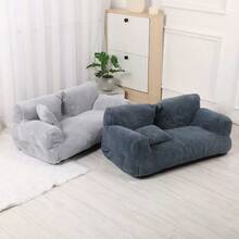 4 saisons Canapé pour chat de compagnie, Lit de chat amovible et lavable, Lit de chien, Lit de chat, Fournitures pour animaux de compagnie - Gris foncé - Voir 5