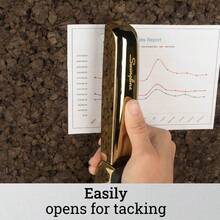 XISH Swingline Grapadora capacidad de 30 hojas grapadora 747 sin atascos metal cromo dorado 74721