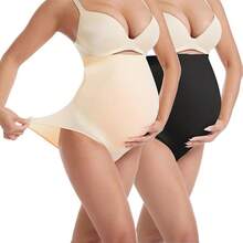 Maternity Activewear Sets - 黑色+米色 - 查看 3