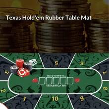 德州扑克垫、扑克鼠标垫、高级豪华便携式扑克桌布、防水扑克布 - 高温热印扑克地毯、降噪、防滑、防污、圣诞礼物 - 彩色 - 查看 3