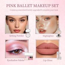 Art Value 粉色芭蕾舞彩妆礼盒套装 - 唇膏、腮红、高光、眼影盘、化妆套装、圣诞礼物必备 - 天鵝芭蕾彩妝禮盒 - 查看 10