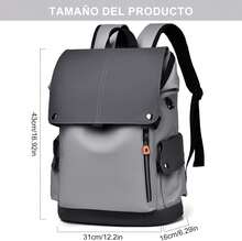 Mochilas para Hombre, Sebami Mochila para Laptop, Mochila Aire Libre para Laptop hasta 16 Pus,Mochila de Viaje Impermeable con USB Puerto y puerto audífonos - negro - Ver 2