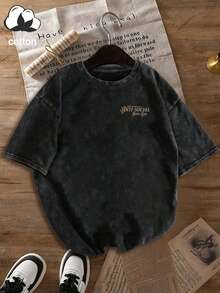 大码女式休闲“无所畏惧的反社交读书俱乐部”“结交角色而非人”骷髅、书籍、蜡烛、花朵图案圆领短袖T恤，舒适纯棉材质，适合春、夏、秋季及万圣节外出穿着，黑色 - 黑色 - 查看 3