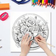 GDTME 爱心调色板：浪漫情侣、花卉配饰、旋转宇宙背景和亲密拥抱图案，营造梦幻般的爱情场景。适用于复活节、母亲节、父亲节、返校季、生日派对、婚礼季，是完美的礼物之选。可用于艺术和手工艺品装饰、卧室装饰、温馨空间、涂色等。 - 211 - 查看 7