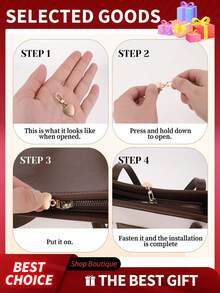 5个心形多用途金属可拆卸拉链头替换维修套装，适用于行李箱、手提包、背包、夹克等。 - 彩色 - 查看 9