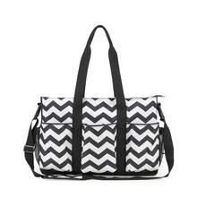 1pc Classic Waterproof Diaper Bag For Outdoor Mommy & Baby Travel, Multi-Pocket Mommy Bag - Multicolor - View 11