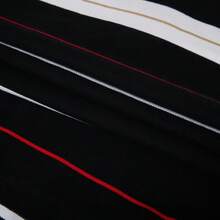 Nike 男士 AS M NK CLUB SS POLO 条纹针织翻领短袖衬衫 TIH4263-010 - 黑色 - 查看 5