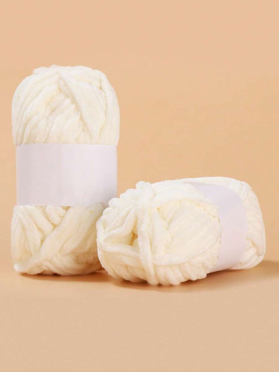 50g/Roll Chunky Soft Yarn For Handmade Knitting Projects Like Scarves, Carpets, Hats, Clothes, Shoes And Other Crafts - Apricot - View 1