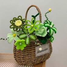 511/572/725 Pcs Value Pack Handmade DIY Floral Cleaning Tool Kit, Includes Colorful Chenille Stems, Flower Set, Floral Wire, Flower Centers, Floral Tape, Ribbons And Wrapping Paper For Valentine's Day And Ramadan Bouquets, Craft Kits, Colorful Marketplace, Craft Marketplace, Artificial Flowers, Wire, Frame Marketplace, Wire, Arts, DIY, Decorations, Shaping Materials, Handmade - Multicolor - View 8