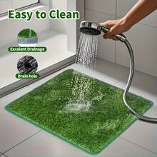 1pc Premium Washable Dog Training Pad - Indoor/Outdoor Potty Grass, Convenient Potty Training And Odor Control