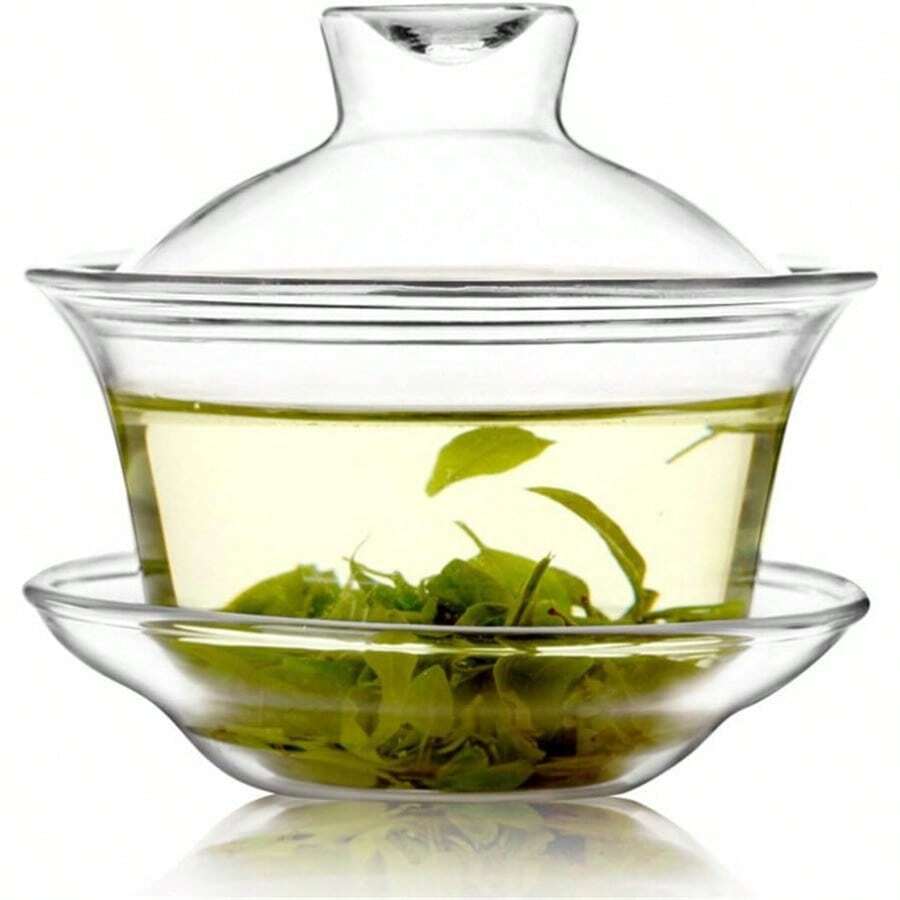 Gaiwan - Juego de té 150 ml vidrio ceremonia tradicional china de Kung Fu - Vaso - Ver 1