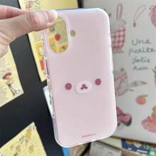 2026 Hot,Japan Korean INS Style Cute And Relaxed Bear Phone Case For  16 15 14 13 12 11 Pro Max XR XS 7 8 Plus MINI Y2K Lucky Cover.Christmas Accessories.An Excellent Gift For Friends  17 Pro Max Case Christmas Phone Case Case For  17 Pro Max Gifts For Women - Hồng - Xem 13