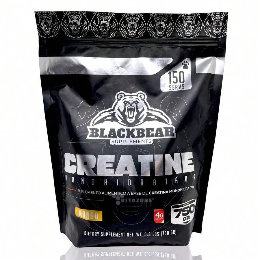Creatina Monohidratada 750gr Mango 150 serv Blackbear - Otros - Ver 1