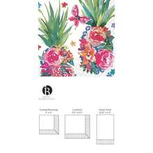 IHR Home Range - Servilletas desechables de 3 capas de papel para fiesta, 5 x 5 pulgadas, bonito conejo (amarillo), 20 unidades(5 x 5-Inches Bar Caribe) - Multicolor - Ver 1