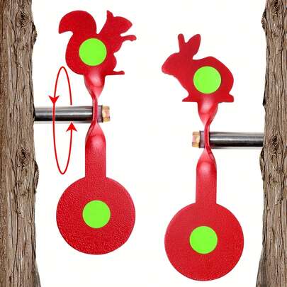 Sistema de práctica de tiro giratorio a 360°, duradero, adecuado para uso en interiores y exteriores, base estable con forma de árbol, fácil instalación, regalo ideal para caza, tiro con arco, pistolas de aire - Navidad, Halloween, Año Nuevo, Cumpleaños, San Valentín, Pascua, Acción de Gracias, Festival de Primavera - Compatible con pistolas de aire, pistolas de perdigones y arcos