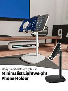 Giá đỡ điện thoại để bàn có thể điều chỉnh, giá đỡ điện thoại thu gọn, giá đỡ điện thoại kiểu dáng thoải mái, giá đỡ điện thoại đa năng, giá đỡ hình thỏ, giá đỡ đế tròn chắc chắn, món quà tuyệt vời, vật dụng thiết yếu cho việc học tập và làm việc, tương thích với iPhone, điện thoại Android, quà tặng sinh nhật, quà tặng gia đình, bạn bè, phụ kiện điện thoại sinh nhật, khả năng chịu tải mạnh mẽ. - Bạc - Xem 4