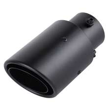 1个直径2.48英寸（6.3厘米）的排气尾嘴，卷边/直边圆角尾嘴直管，不锈钢材质，单出口，后部装饰，高品质通用汽车改装件，外观升级配件（适用于汽车、摩托车） - 均碼 - 查看 9