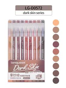 languo 9/27/207 Colorful Gel Pens, Smooth Writing, 0.6mm Tip, Suitable For Drawing, Notebooks, Greeting Cards, Christmas & New Year Gifts, Basic Learning Supplies, Office Stationery And Holiday Stationery - Multicolor - View 32