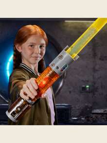 Hasbro 星球大战光剑（乔尔·方达绝地武士款）| 官方授权，ABS塑料材质，配件齐全，圣诞节/生日礼物，带声光效果的可伸缩收藏玩具，星球大战 - 彩色 - 查看 6