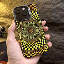 Hermosa Funda de Teléfono con Patrón 3D de Arte Colorido Electrochapado para iPhone 17 16 15 14 12 11 XS XR XPlus Pro Max - Diseño Creativo de Moda, Regalo Unisex para Amigos, Familia, Novio, Novia, Funda Protectora Antigolpes de Cobertura Completa, Accesorios Móviles! 27 - Negro - Ver 4