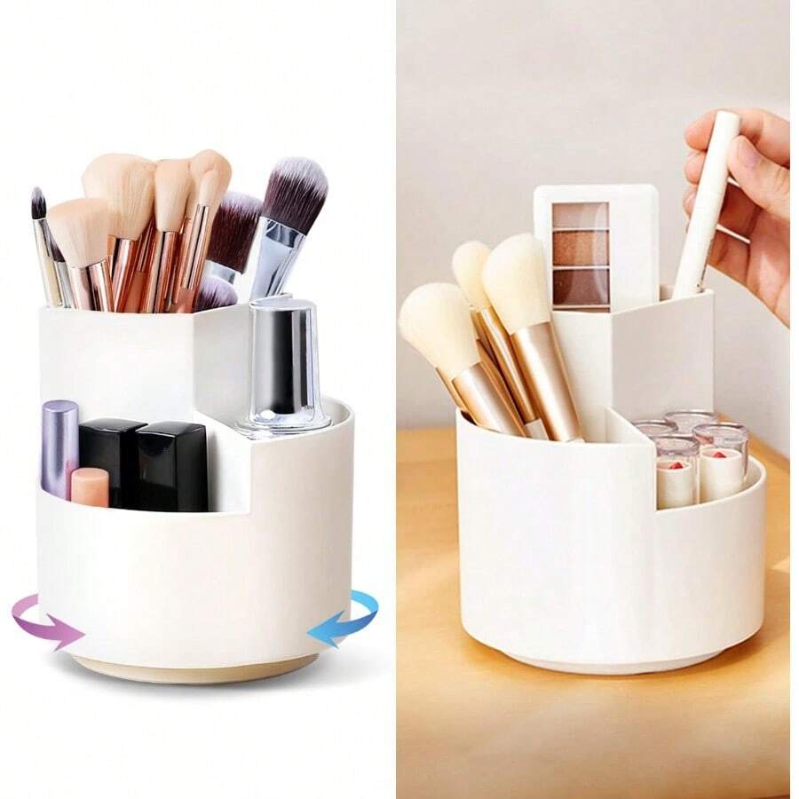 Cosmetic Storage Box - Beige - View 1
