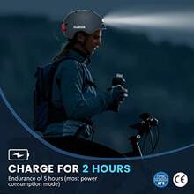 BMX HelmetCasco de Bicicleta para Adultos con luz - Cascos de Bicicleta para Hombre y Mujer - Luces LED Delanteras y traseras Ajustables para Ciclismo Urbano Scooter y Viajes Diarios - Plato de cerdo brillante - Ver 3