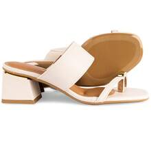 Vizzano Clog With Medium Block Heel And Thick Strap, Original Design, 6428. - Trắng TẮT - Xem 5