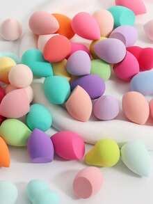 Mini Makeup Sponges, 15/30/60pcs Set, Foundation Blender Beauty Sponge For Liquid, Cream And Powder, Multi-Color Cosmetic Puff, Latex-Free Wet And Dry Foundation Makeup Sponge, Suitable For All Skin Types - Green - View 3