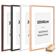1/2/3/4个橡木相框，白色/黑色木框，优雅礼品及墙面装饰，适用于家居、客厅、办公桌及墙面展示，完美展示画作、旅行照片、毕业照及结婚照，理想礼品，可选尺寸：A3/A4/30X40厘米