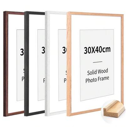 1/2/3/4个橡木相框，白色/黑色木框，优雅礼品及墙面装饰，适用于家居、客厅、办公桌及墙面展示，完美展示画作、旅行照片、毕业照及结婚照，理想礼品，可选尺寸：A3/A4/30X40厘米