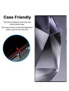 Bộ 2 miếng dán màn hình cường lực độ cứng 9H+, dễ dàng lắp đặt, chống nhìn trộm, mở khóa vân tay, phủ toàn màn hình, độ cứng 9H, không bọt khí, dễ lắp đặt, tương thích với Samsung S21/S21 Plus/S22/S22 Plus/S23/S23 Plus/S24/S24 Plus/S24 Ultra/S25/S25 Plus/S25 Ultra/S26 Ultra/S26/S26 Plus, phù hợp với các mẫu màn hình cong, bảo vệ màn hình thiết yếu, sử dụng hàng ngày, văn phòng, nhà. Bảo vệ màn hình điện thoại, phụ kiện điện thoại, chống nước, chống sốc, chống rơi, chống trầy xước. - màu đen - Xem 4