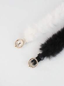1 pieza Cinturón de cintura elegante y minimalista, accesorio sexy de corsé de piel sintética negra retro, adecuado para chaquetas, jeans, vestidos, uso diario, fiestas y regalos del Día de San Valentín - Multicolor - Ver 6